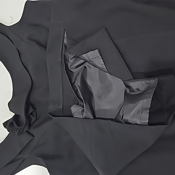 Calvin Klein Black Chic Sheath Black Dress Size 8 minimalist - Picture 15 of 16